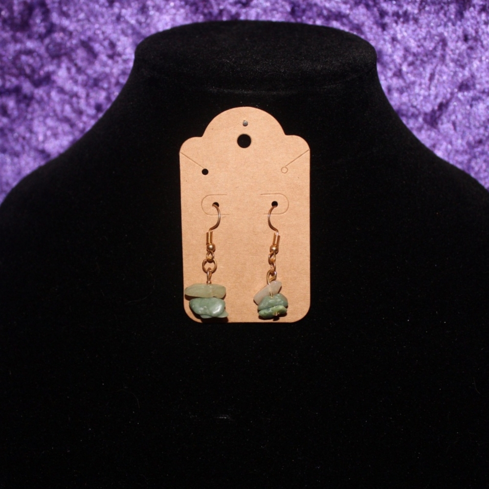Boho Gold Handmade Crystal Earrings #17